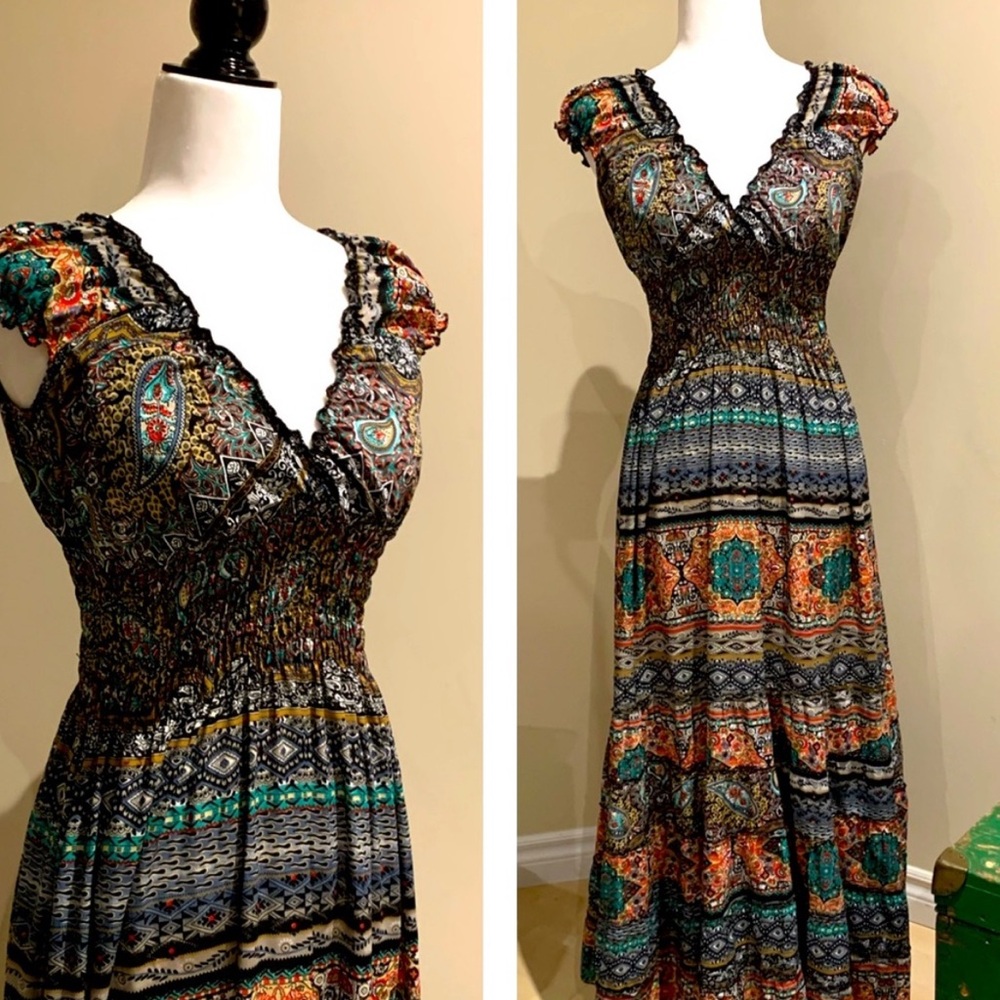 NATURA 🇵🇹 Portugal MAXI DRESS - Amazing Print!